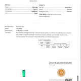 Yelina Solid 14k Gold Colombian Emerald Necklace with Natural Diamonds Accents 11x4mm