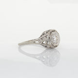 Classic Diamond Solitaire Ring – Solid 18K Gold, 4.5mm Round Cut Fine Jewelry