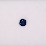 0.55 carat natural Ceylon blue sapphire cushion 4.9mm loose gemstone – view 2