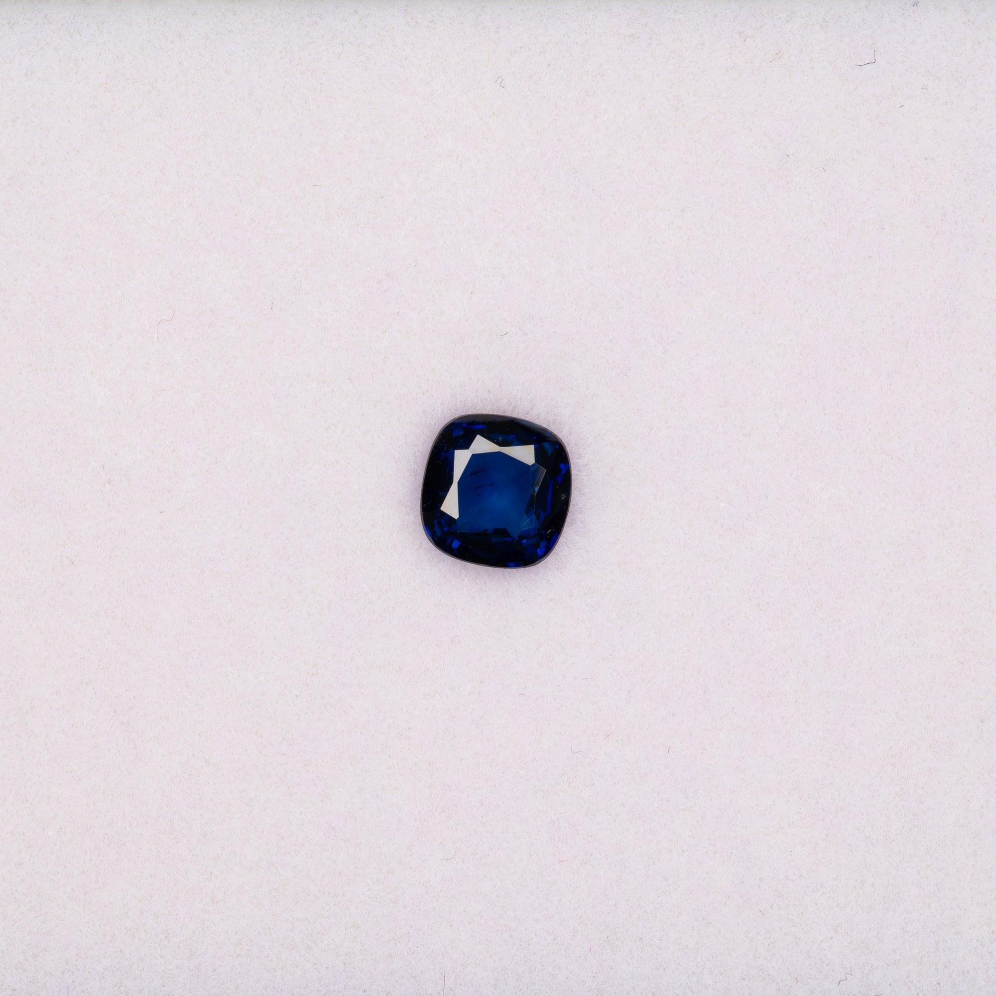 0.55 carat natural Ceylon blue sapphire cushion 4.9mm loose gemstone – view 2