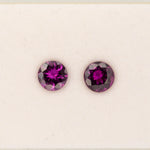 1.51ct Purple Garnet round 7mm loose purple gemstone