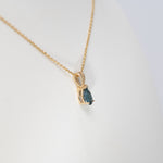 14K Yellow Gold London Blue Topaz Pendant