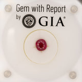 GIA Certified Heated Burma Ruby Cushion Cut Loose Gemstone ~1.77cts 6.81x6.27mm – Natural Red Ruby for Custom Jewelry