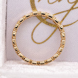 Mayumi Golden Glow Lab Created Diamond Band Ring: Solid 14k Yellow Gold