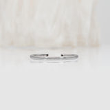 Open Band Stackable Diamond Ring with Natural Diamond Accents in Solid 14K Gold