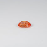 1.36 carat natural Ceylon padparadscha sapphire oval 7.6x5.8mm loose gemstone – view 4
