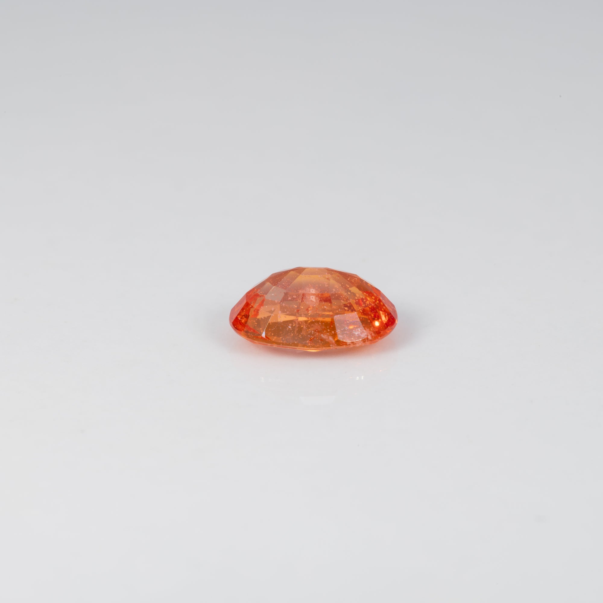 1.36 carat natural Ceylon padparadscha sapphire oval 7.6x5.8mm loose gemstone – view 4