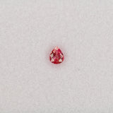 0.4 carat natural padparadscha sapphire, pear 4.8x4mm pink-orange loose gemstone