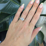 IGI Certified Lab Grown Diamond and Natural Baguette Diamond Ring in 14K Yellow Gold – Elegant Fine Jewelry Ring