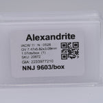 1.07 carat natural color-change alexandrite oval, 7.47x5.82mm untreated loose gemstone – view 6