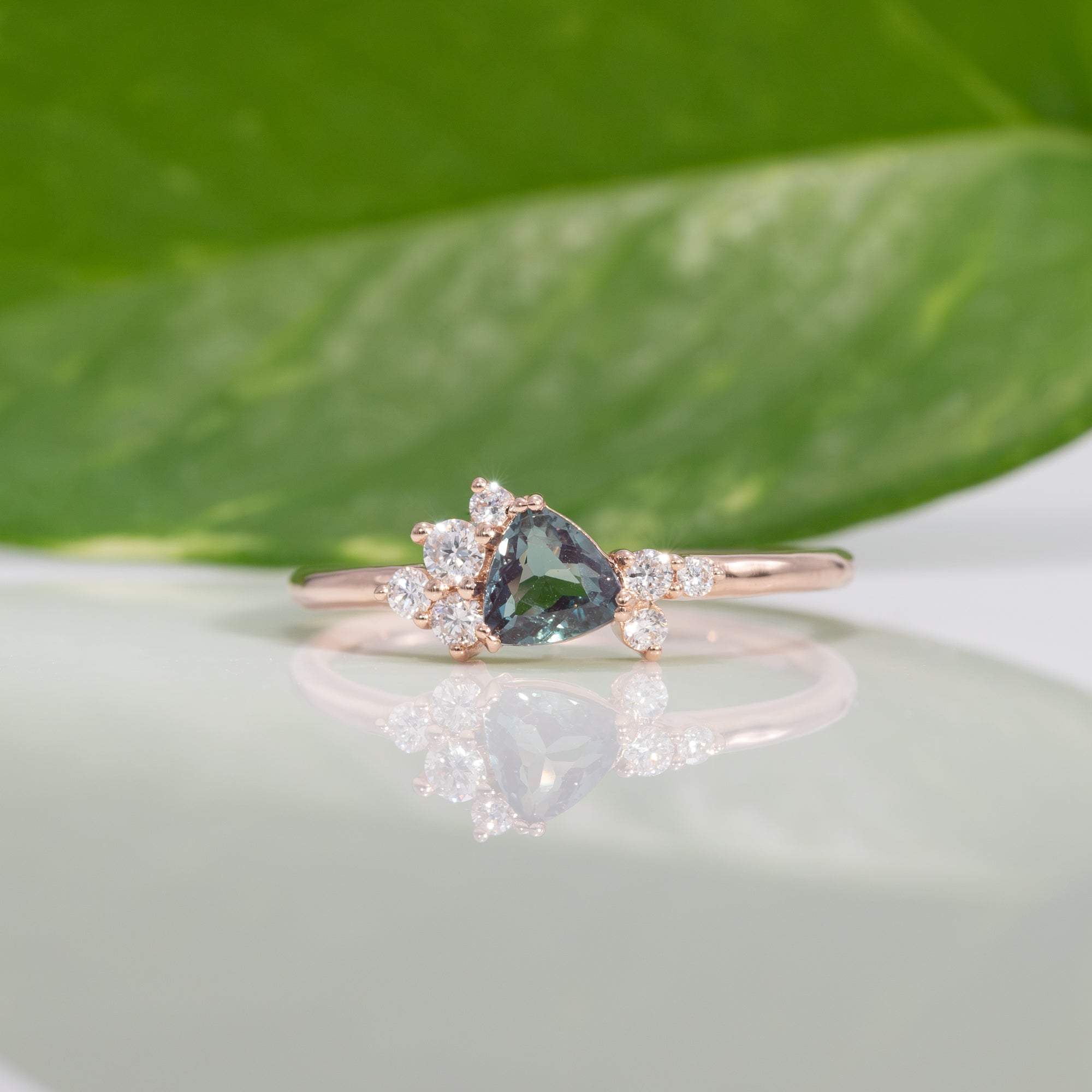 14K Rose Gold Alexandrite Ring