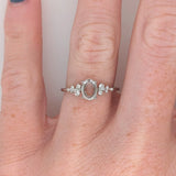 The Bubbly Bride Stunning Engagement Ring Design in 14K Solid Gold | Oval 6x4 7x5 8x6 Customizable