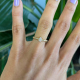 Margaux | Diamond Band with 8 Earth-Mined Diamonds in Solid 14K Yellow Gold – Classic Diamond Band