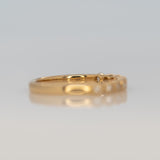 Diamond Band with Milgrain Detailing in Solid 14K Gold – Round Minimalist Fine Jewelry Wedding Band