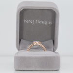 14K rose gold boulder opal ring
