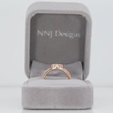 14K rose gold boulder opal ring