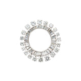 Platinum Natural Diamond Circle Pendant