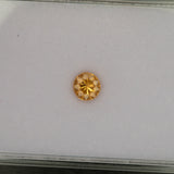 Natural Brazilian Imperial Topaz Round Cut Loose Gem ~0.99cts - Rare Earth-Mined Gemstone