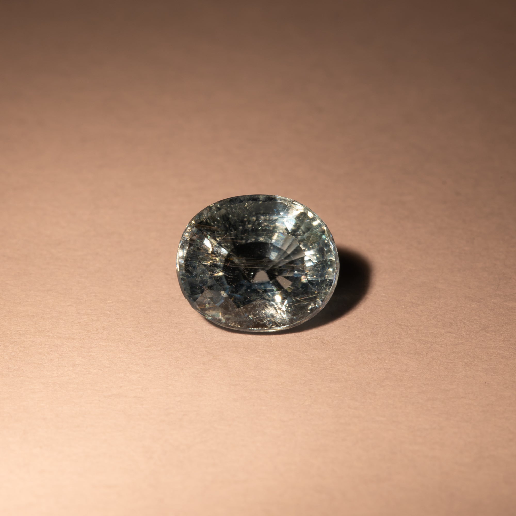 2.07 carat natural Brazilian copper-bearing Paraiba tourmaline oval, 8.23x6.97mm untreated loose gemstone – view 3