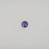 0.33 carat natural purple sapphire, round 4.3mm loose gemstone