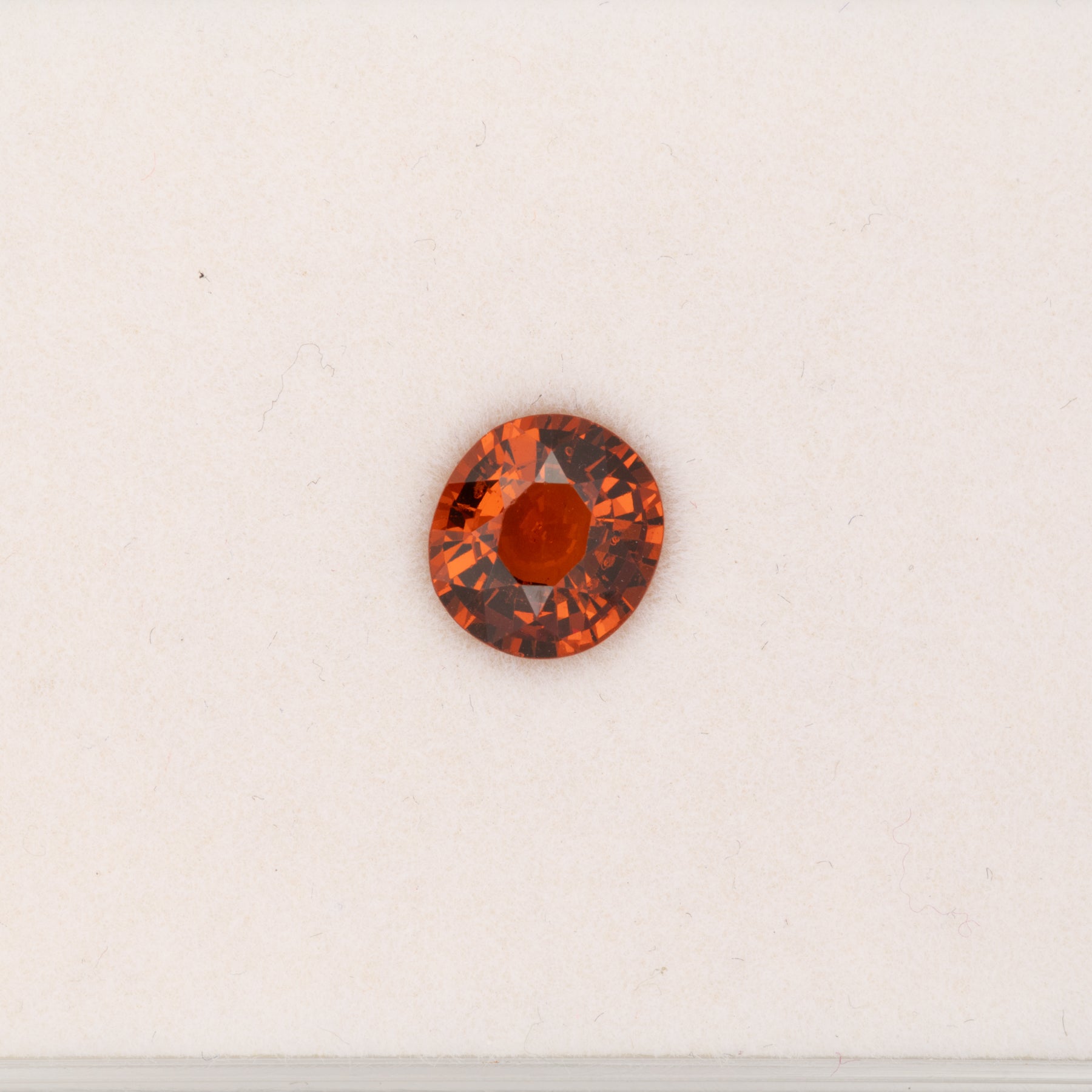 1.71ct Spessartite Garnet oval 8x7mm loose orange gemstone