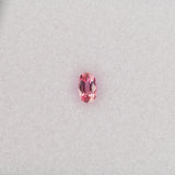 0.41 carat natural padparadscha sapphire, oval 5.3x3.2mm pink-orange loose gemstone