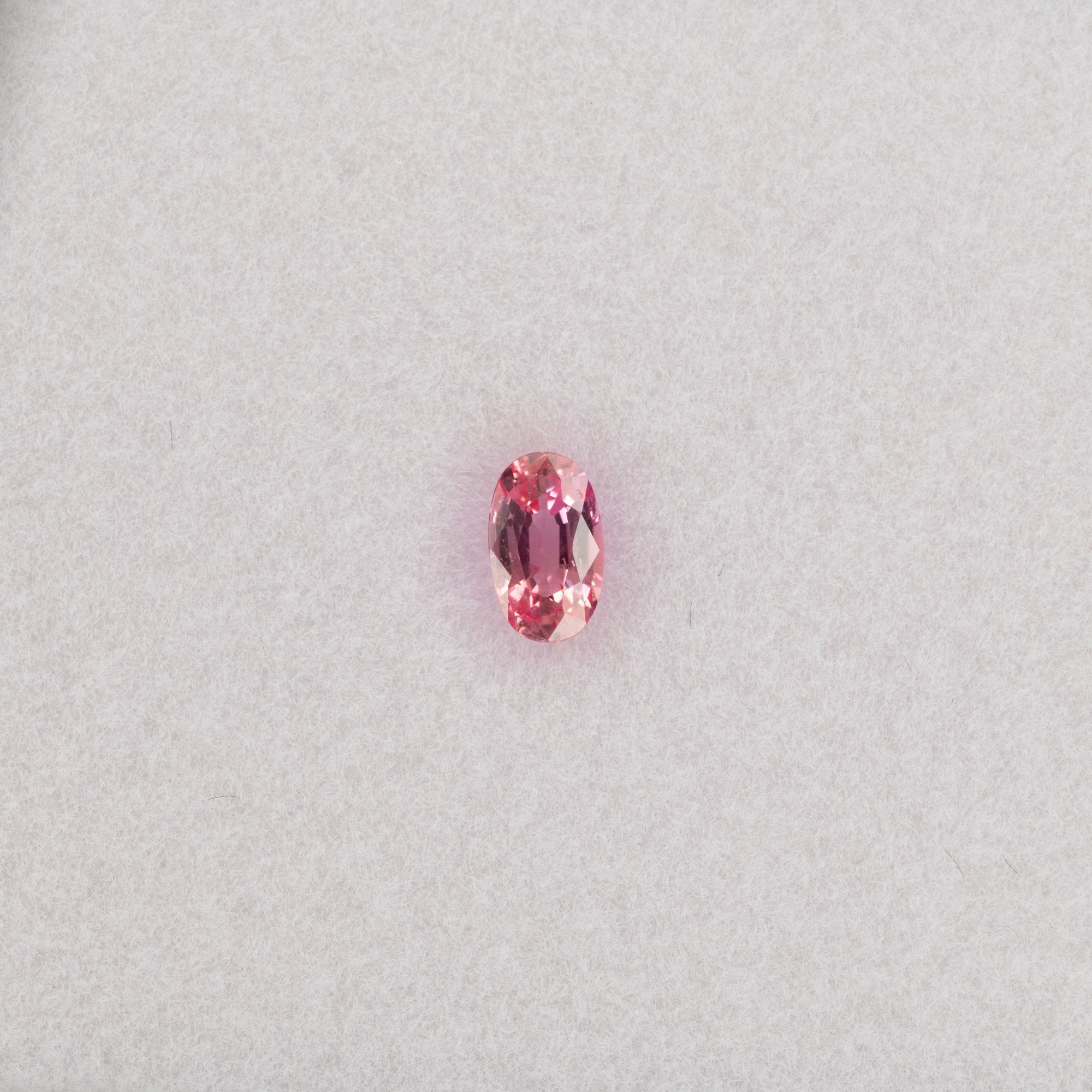 0.41 carat natural padparadscha sapphire, oval 5.3x3.2mm pink-orange loose gemstone