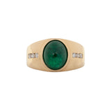 4Ct Natural Emerald Ring with Diamond Accents in Solid 14K Gold – Oval Cut 10.5x8.8mm Green Gemstone Statement Ring, Fine Luxury Jewelry