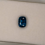 natural cambodian blue zircon cushion loose gemstone