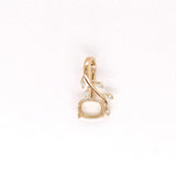 Dainty Vine Pendant Semi Mount w Diamond Accents