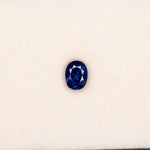 0.95 carat natural blue sapphire, oval 6.3x4.8mm loose gemstone