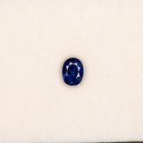 0.95 carat natural blue sapphire, oval 6.3x4.8mm loose gemstone