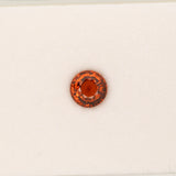 2.01ct Spessartite Garnet round 7mm loose orange gemstone