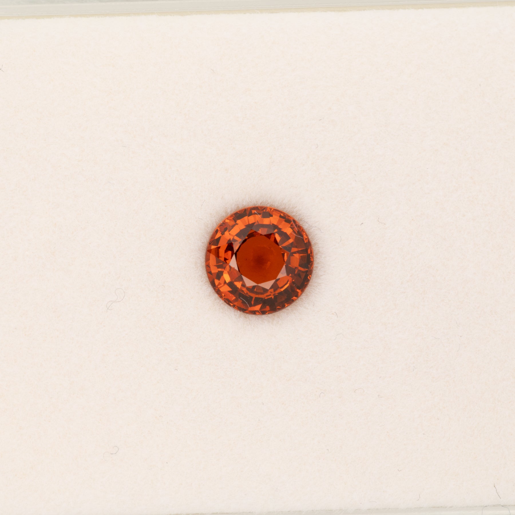 2.01ct Spessartite Garnet round 7mm loose orange gemstone