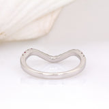 Lumi 14K White Gold Ruby and Diamond Band | RD 1.6mm