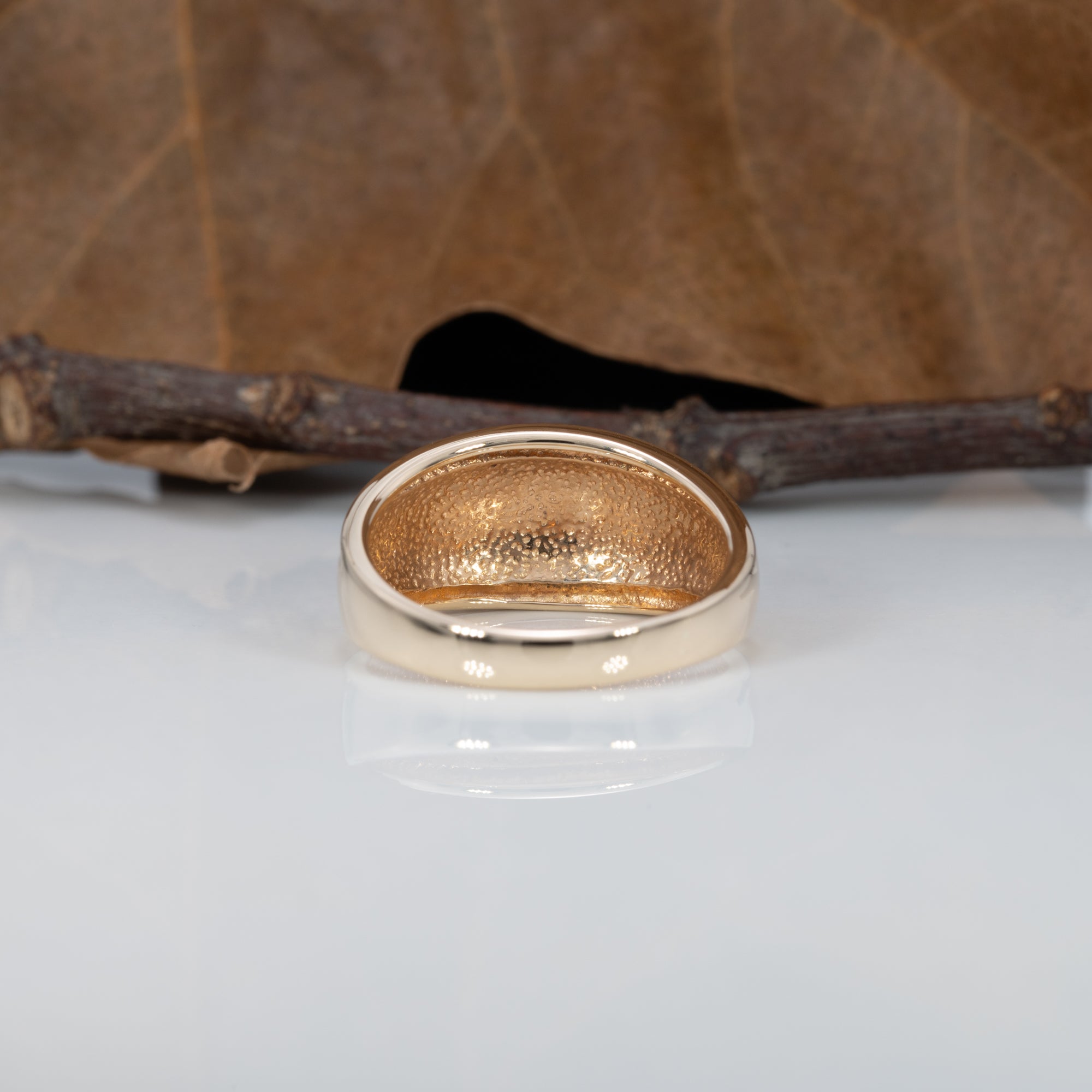 14K yellow gold diamond ring