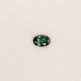0.58ct indicolite tourmaline oval 6.2x4.2mm loose blue gemstone