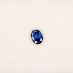 0.77 carat natural blue sapphire, oval 6.5x4.8mm loose gemstone