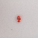 0.4 carat natural padparadscha sapphire, oval 5.2x3.3mm pink-orange loose gemstone