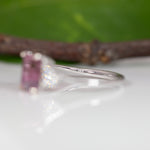 14K white gold bi-color tourmaline ring