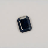 3.32 carat natural blue sapphire, emerald cut 10x8mm loose gemstone