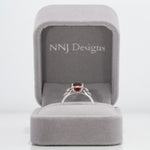 14K White Gold Tibetan Sunstone Ring