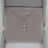 14K Rose Gold Lab Grown Diamond Pendant