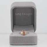 14K yellow gold imperial topaz ring