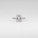 14K white gold lab grown diamond ring