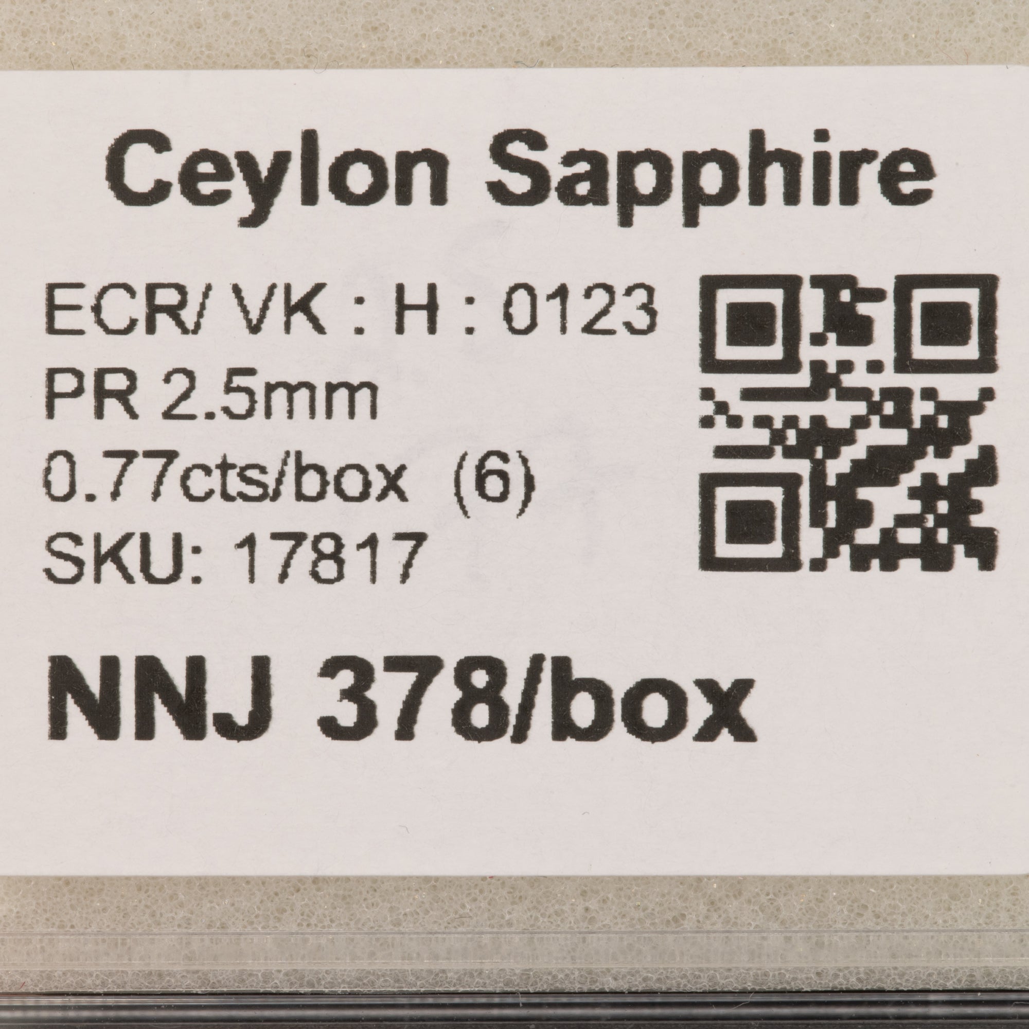 0.12 carat natural blue sapphire princess 2.5mm loose gemstone – view 3
