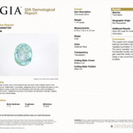GIA report 2235977237 for 1.74 carat natural untreated Paraiba tourmaline