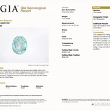 GIA report 2235977237 for 1.74 carat natural untreated Paraiba tourmaline