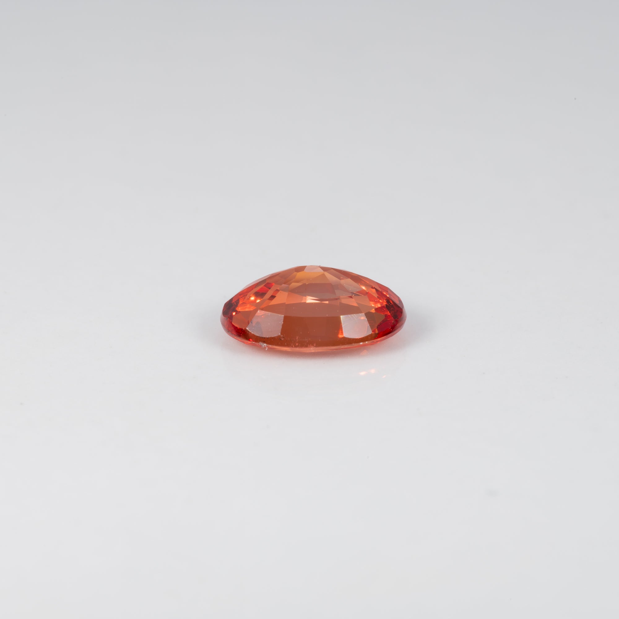 1.50 carat natural Ceylon padparadscha sapphire oval 8x6mm loose gemstone – view 4