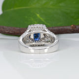 platinum ceylon sapphire ring